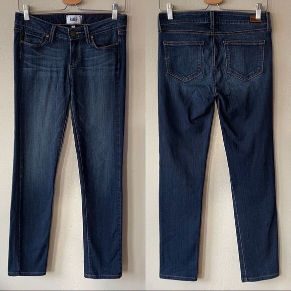 Paige Dark Blue Skyline Skinny Jeans - Size: 26 - Picture 1 of 7